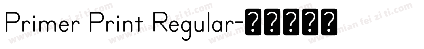 Primer Print Regular字体转换